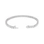 Sapphire Row Lab-Grown Diamond Round Four-Prong Tennis Bracelet - 14K White Gold, 3.2 mm · 6 ctw (view 3)