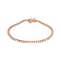 Sapphire Row Lab-Grown Diamond Round Four-Prong Tennis Bracelet - 14K Rose Gold, 1.8 mm · 2 ctw