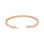 Sapphire Row Lab-Grown Diamond Round Four-Prong Tennis Bracelet - 14K Rose Gold, 3.2 mm · 6 ctw (view 3)