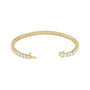 Sapphire Row Lab-Grown Diamond Round Four-Prong Tennis Bracelet - 14K Yellow Gold, 3.65 mm · 9 ctw (view 2)
