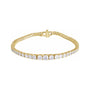 Sapphire Row Lab-Grown Diamond Graduated Tennis Bracelet - 14K Yellow Gold