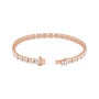 Sapphire Row Lab-Grown Diamond Cluster Tennis Bracelet - 14K Rose Gold (view 3)