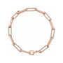 Sapphire Row Natural Diamond Pavé Link Bracelet - 14K Rose Gold