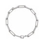 Sapphire Row Lab-Grown Diamond Pavé Link Bracelet - 14K White Gold