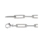 Sapphire Row Lab-Grown Diamond Pavé Link Bracelet - 14K White Gold (view 2)