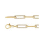 Sapphire Row Lab-Grown Diamond Pavé Link Bracelet - 14K Yellow Gold (view 2)