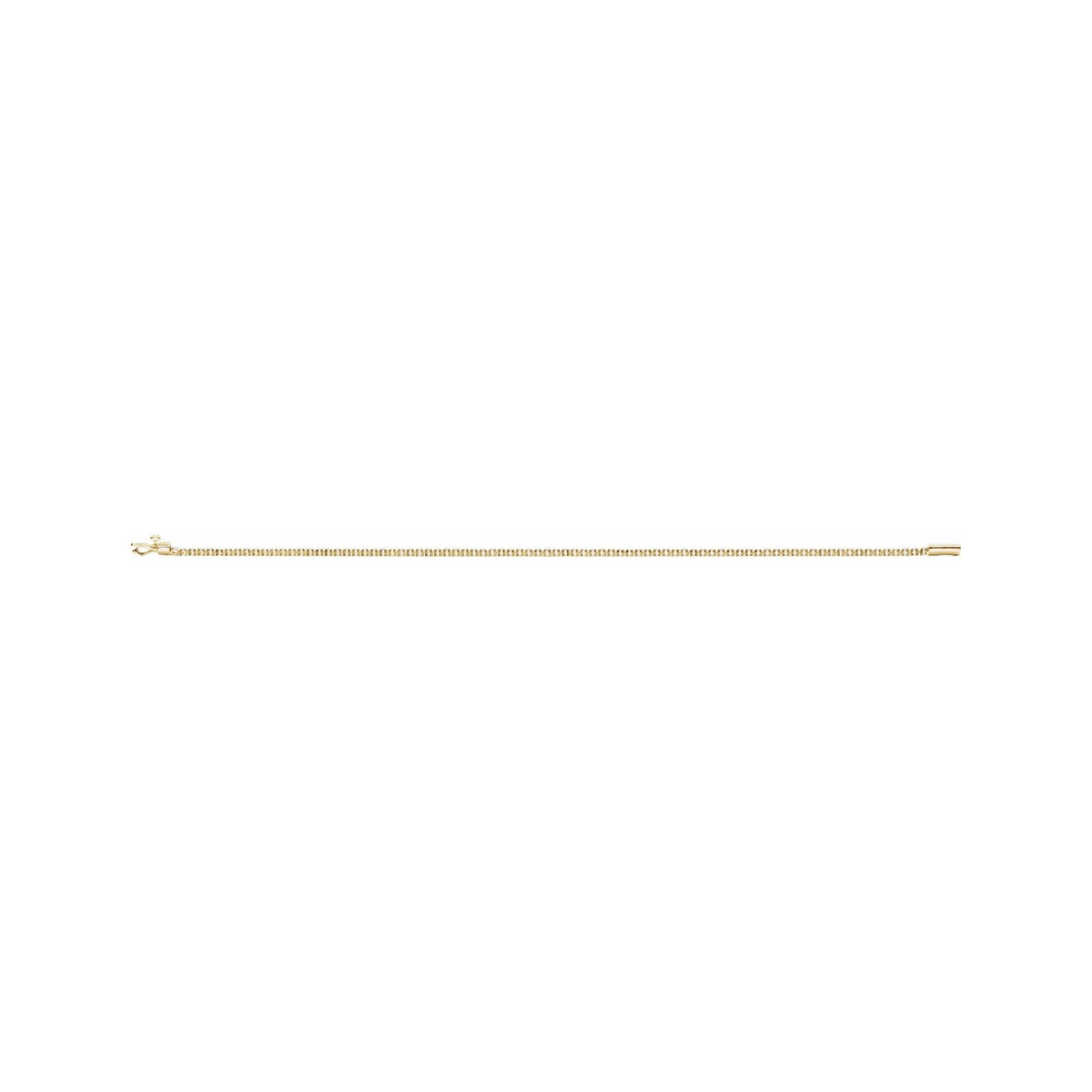 Sapphire Row Natural Diamond Mini Tennis Bracelet - 14K Yellow Gold (view 4)