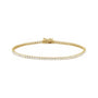 Sapphire Row Lab-Grown Diamond Mini Tennis Bracelet - 14K Yellow Gold