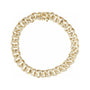 Sapphire Row Natural Diamond Pavé Cuban Link Bracelet - 14K Yellow Gold