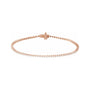 Sapphire Row Natural Diamond Three-Prong Tennis Bracelet - 14K Rose Gold, 1.6 mm · 1 1/2 ctw