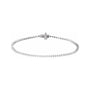 Sapphire Row Natural Diamond Three-Prong Tennis Bracelet - 14K White Gold, 1.6 mm · 1 1/2 ctw