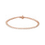 Sapphire Row Natural Diamond Three-Prong Tennis Bracelet - 14K Rose Gold