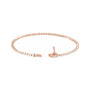 Sapphire Row Natural Diamond Three-Prong Tennis Bracelet - 14K Rose Gold (view 3)