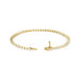 Sapphire Row Lab-Grown Diamond Three-Prong Tennis Bracelet - 14K Yellow Gold (view 3)