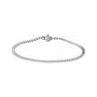 Sapphire Row Lab-Grown Diamond Three-Prong Tennis Bracelet - 14K White Gold, 1.85 mm · 2 ctw