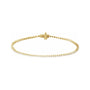 Sapphire Row Lab-Grown Diamond Three-Prong Tennis Bracelet - 14K Yellow Gold, 1.6 mm · 1 1/2 ctw