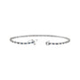 Sapphire Row Natural Gemstone & Diamond Tennis Bracelet - Blue Sapphire, 14K White Gold (view 2)