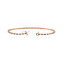 Sapphire Row Natural Gemstone & Diamond Tennis Bracelet - Blue Sapphire, 14K Rose Gold (view 2)
