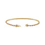 Sapphire Row Lab-Grown Gemstone & Diamond Tennis Bracelet - Ruby, 14K Yellow Gold (view 2)