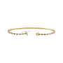 Sapphire Row Lab-Grown Gemstone & Diamond Tennis Bracelet - Blue Sapphire, 14K Yellow Gold (view 2)