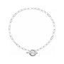 Sapphire Row Natural Diamond Pavé Toggle Bracelet - 14K White Gold