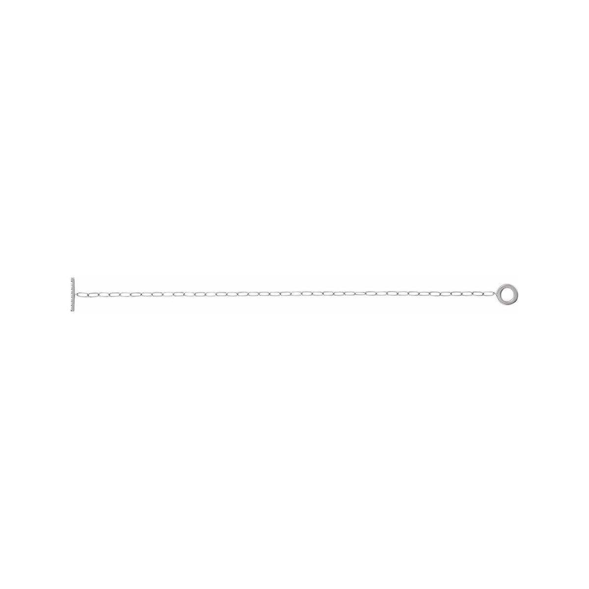 Sapphire Row Natural Diamond Pavé Toggle Bracelet - 14K White Gold (view 3)