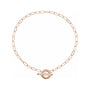 Sapphire Row Natural Diamond Pavé Toggle Bracelet - 14K Rose Gold