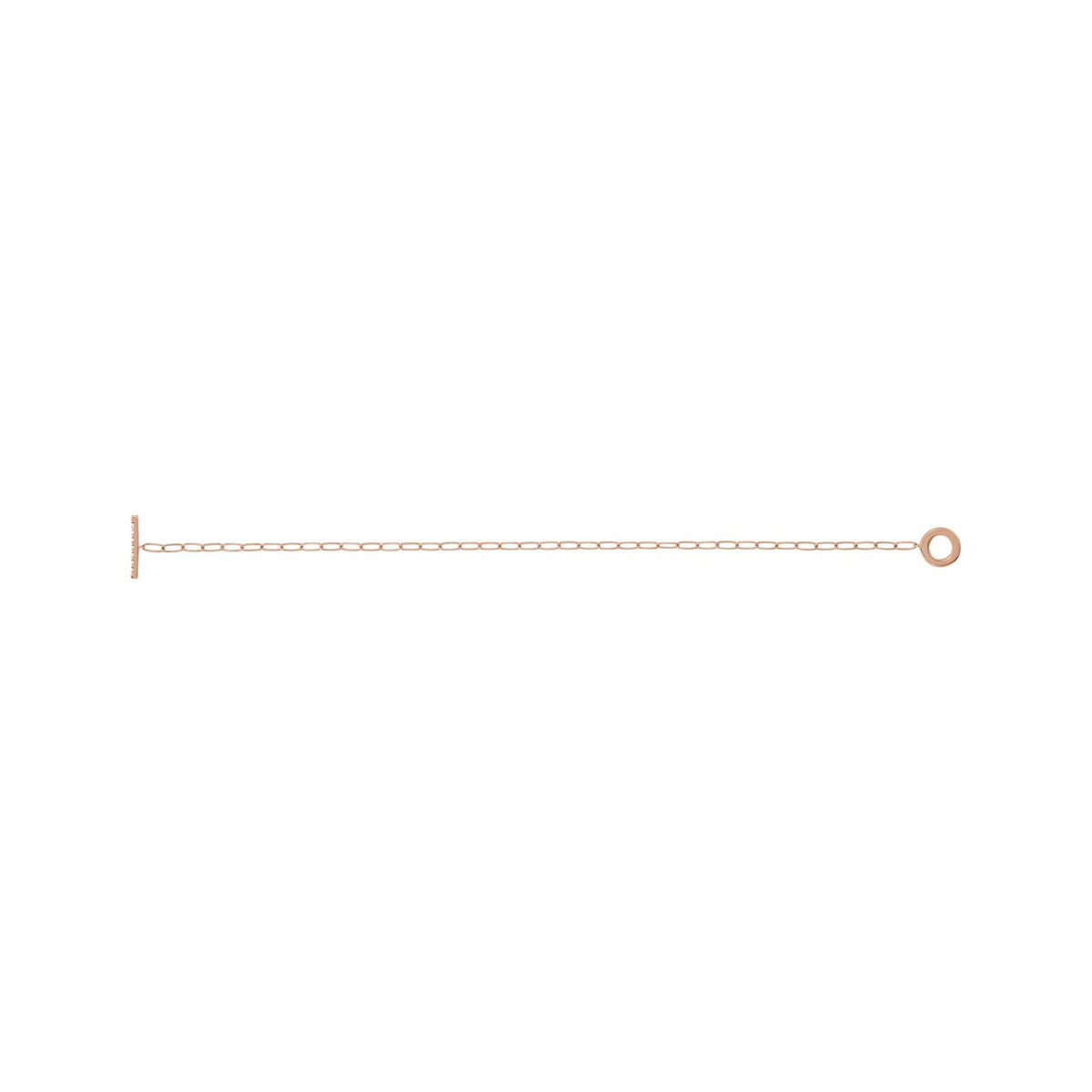 Sapphire Row Natural Diamond Pavé Toggle Bracelet - 14K Rose Gold (view 3)