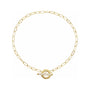 Sapphire Row Natural Diamond Pavé Toggle Bracelet - 14K Yellow Gold