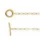 Sapphire Row Natural Diamond Pavé Toggle Bracelet - 14K Yellow Gold (view 2)