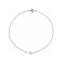Sapphire Row Gold Starburst Bracelet - Platinum