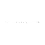 Sapphire Row Gold Bead Station Bracelet - 14K White Gold (view 2)