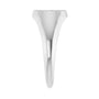Sapphire Row Natural Diamond Pavé Signet Ring - Platinum, 7 (view 4)