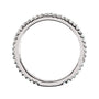 Sapphire Row Natural Diamond Pavé Stacking Ring - 14K White Gold (view 2)