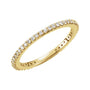 Sapphire Row Natural Diamond Pavé Stacking Ring - 14K Yellow Gold