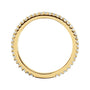 Sapphire Row Natural Diamond Pavé Stacking Ring - 14K Yellow Gold (view 2)