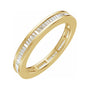 Sapphire Row Natural Diamond Baguette Eternity Band - 14K Yellow Gold