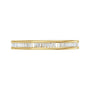Sapphire Row Natural Diamond Baguette Eternity Band - 14K Yellow Gold (view 3)