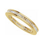 Sapphire Row Natural Diamond Baguette Eternity Band - 14K Yellow Gold (view 5)