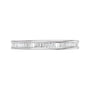 Sapphire Row Natural Diamond Baguette Eternity Band - 14K White Gold (view 3)