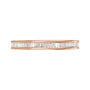Sapphire Row Natural Diamond Baguette Eternity Band - 14K Rose Gold (view 3)