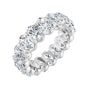 Sapphire Row Lab-Grown Diamond Low-Profile Eternity Band - Platinum, Oval 6 × 4 mm, 7