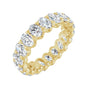 Sapphire Row Lab-Grown Diamond Low-Profile Eternity Band - 14K Yellow Gold, Oval 5 × 3.5 mm, 8
