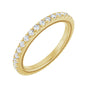 Sapphire Row Lab-Grown Diamond Milgrain Eternity Band - 14K Yellow Gold, 1.75 mm, 7