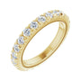 Sapphire Row Lab-Grown Diamond Milgrain Eternity Band - 14K Yellow Gold, 2.5 mm, 5.5