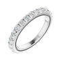 Sapphire Row Lab-Grown Diamond Milgrain Eternity Band - Platinum, 2 mm, 5