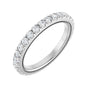 Sapphire Row Lab-Grown Diamond Milgrain Eternity Band - Platinum, 2 mm, 7