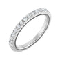 Sapphire Row Lab-Grown Diamond Milgrain Eternity Band - 14K White Gold, 1.7 mm, 7