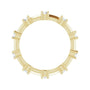 Sapphire Row Natural Diamond Knife-Edge Eternity Band - 14K Yellow Gold, 5.5 (view 2)
