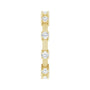 Sapphire Row Natural Diamond Knife-Edge Eternity Band - 14K Yellow Gold, 6.5 (view 3)